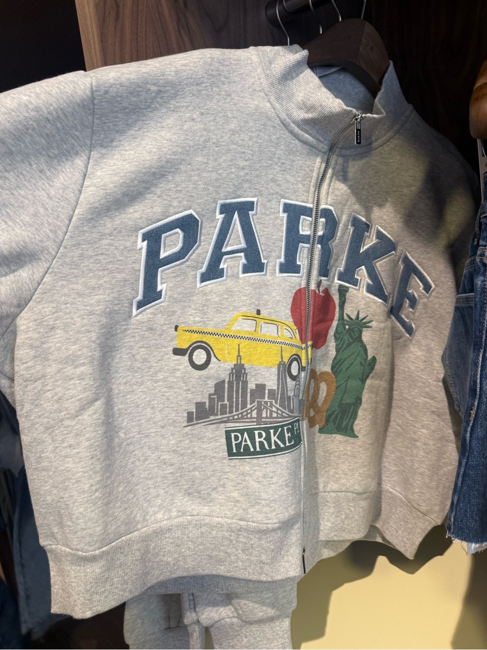 PARKE NYC Exclusive Zipup Mockneck